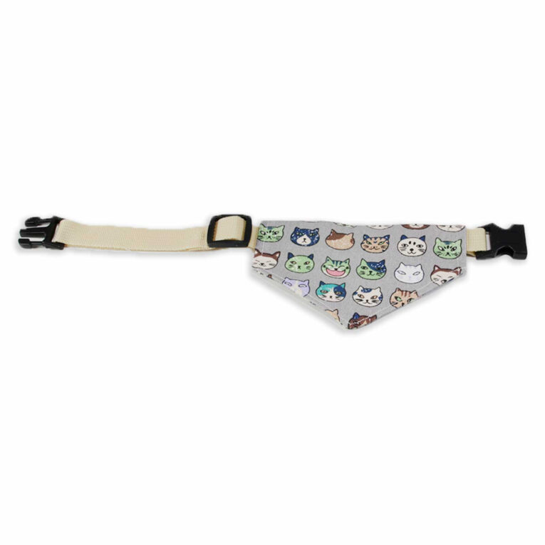 Halsband mit Hundehalstuch mit Katzen IN UNSEREM Hundeshop günstig kaufen