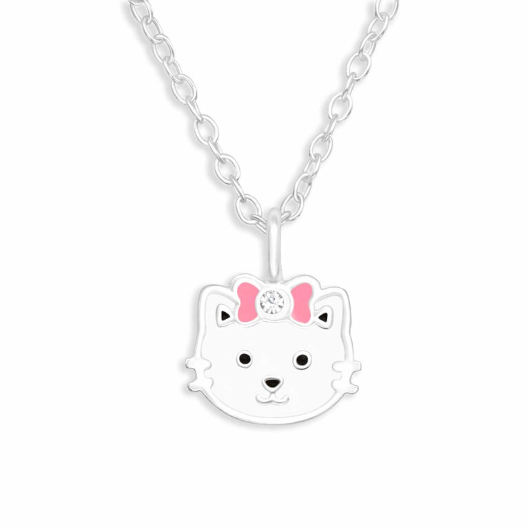 Halskette mit Katzen Anh?nger aus 925 Silber IN UNSEREM Hundeshop günstig kaufen
