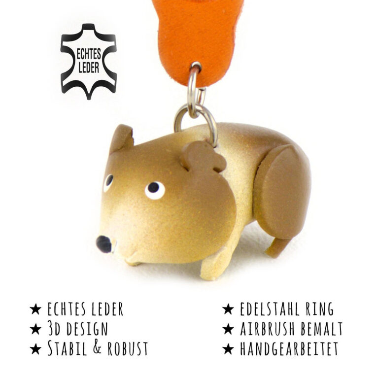 Hamster Schl?sselanh?nger aus Leder IN UNSEREM Hundeshop günstig kaufen