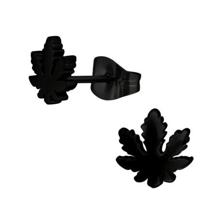 Hanf-Blatt Kinder Ohrringe Chirurgenstahl