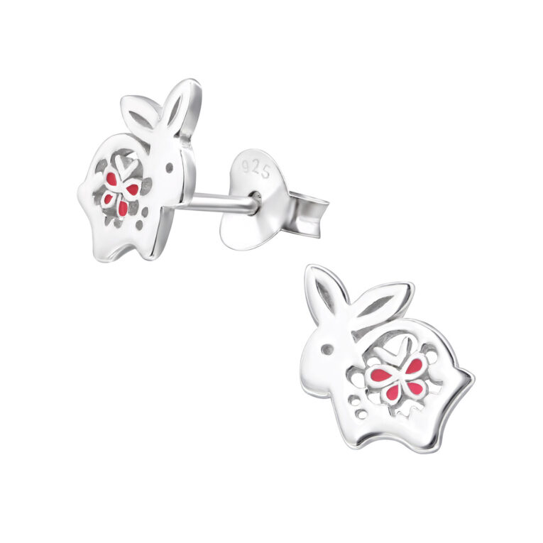 Hase Kinder Ohrringe 925 Silber IN UNSEREM Hundeshop günstig kaufen
