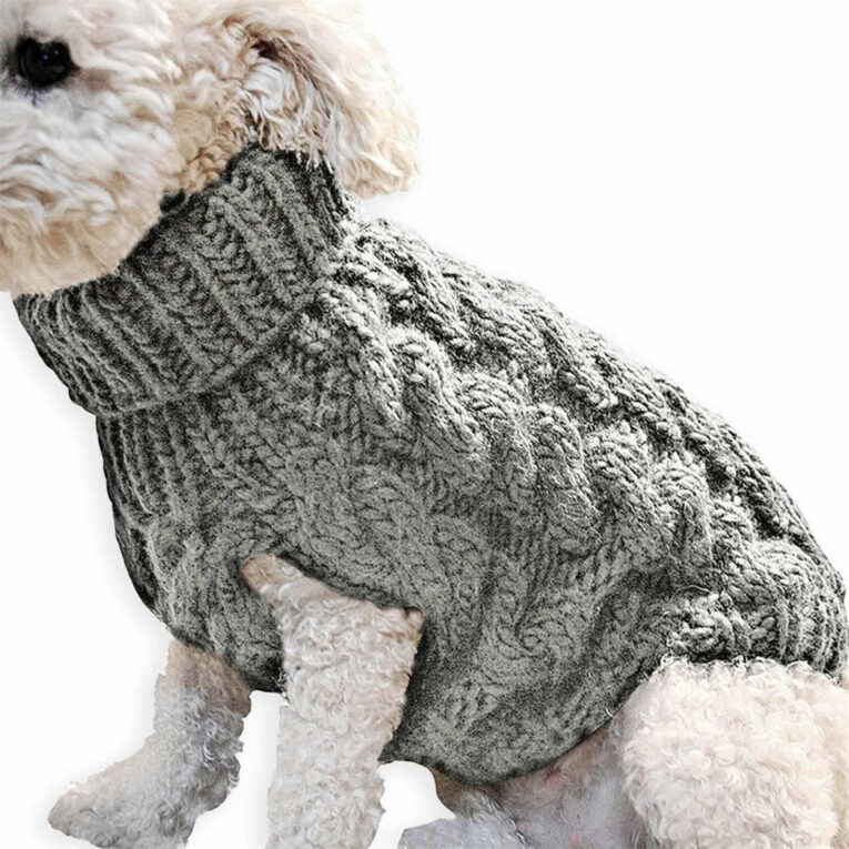Haustier Pullover f?r Hund und Katze - S Grau IN UNSEREM Hundeshop günstig kaufen