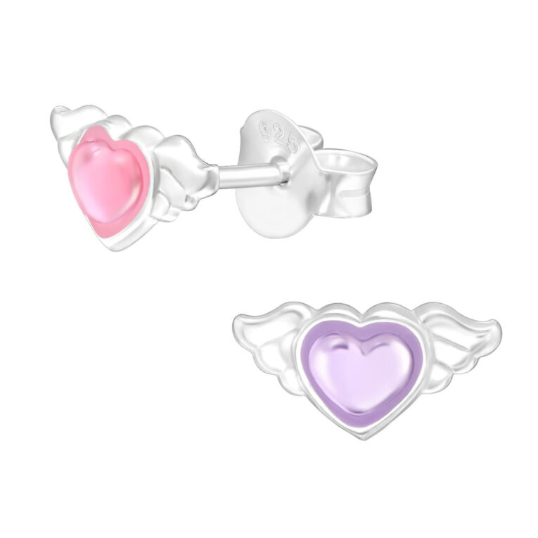 Herz Kinder Ohrringe 925 Silber IN UNSEREM Hundeshop günstig kaufen