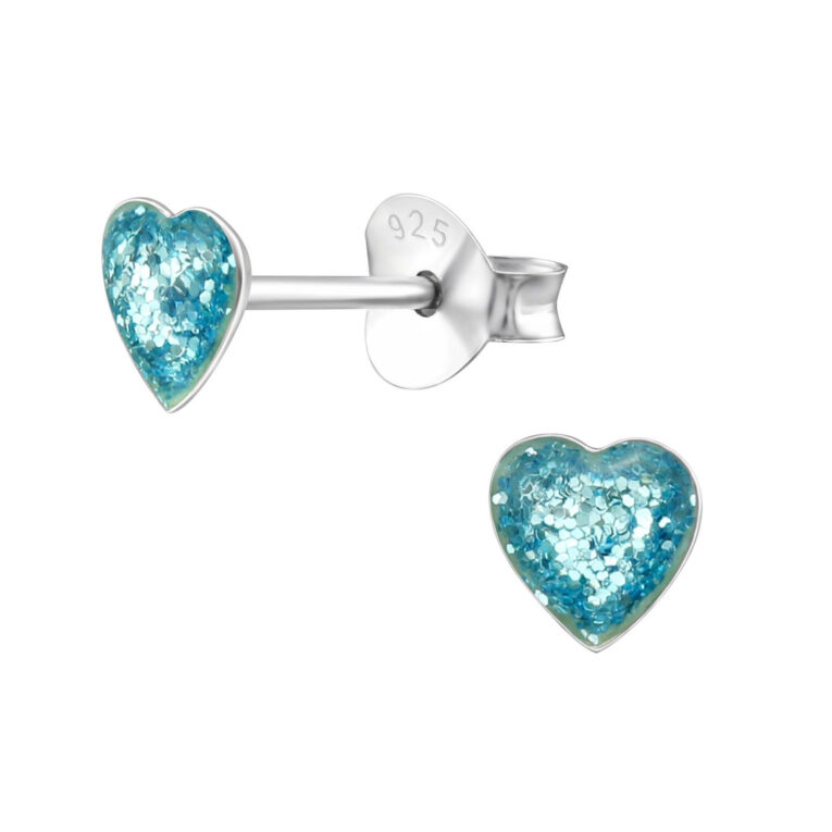 Herz Kinder Ohrringe 925 Silber IN UNSEREM Hundeshop günstig kaufen