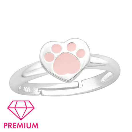 Herz Kinder Premium Ring 925 Silber - Gr??e 2,5