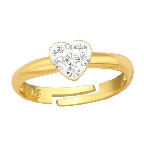 Herz Kinder Ring 925 Silber - Gr??e 2,5