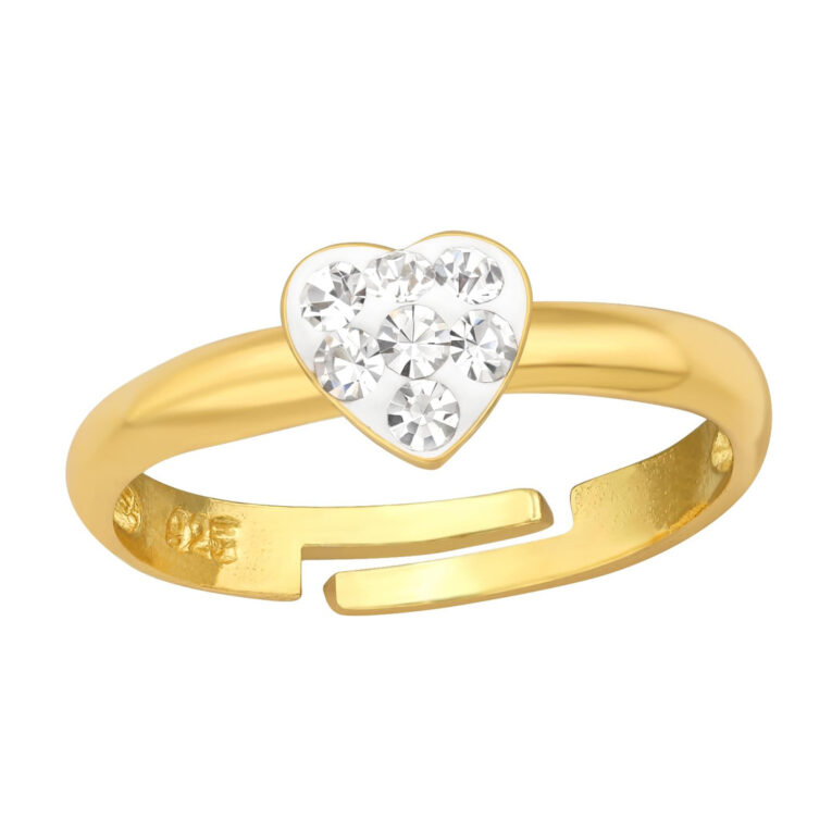 Herz Kinder Ring 925 Silber - Gr??e 2