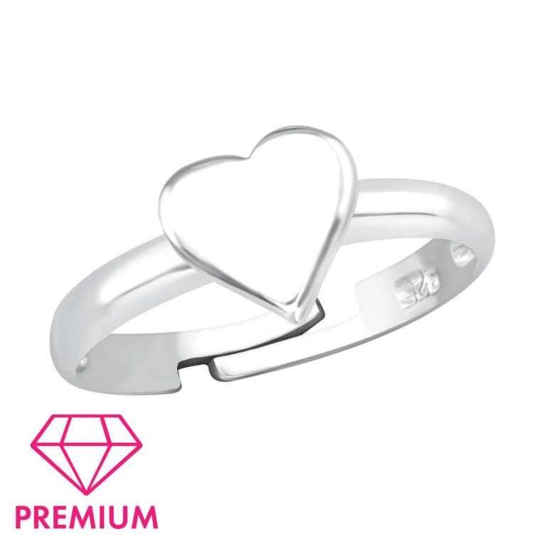 Herz Kinder Ring 925 Silber - Gr??e 2