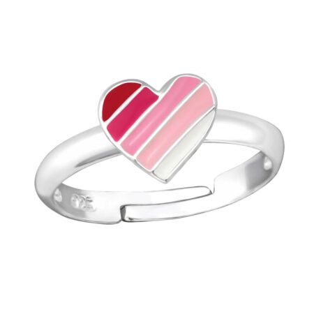 Herz Kinder Ring 925 Silber - Gr??e 4