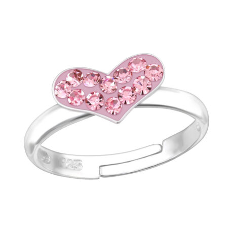 Herz Kinder Ring 925 Silber - Gr??e 4