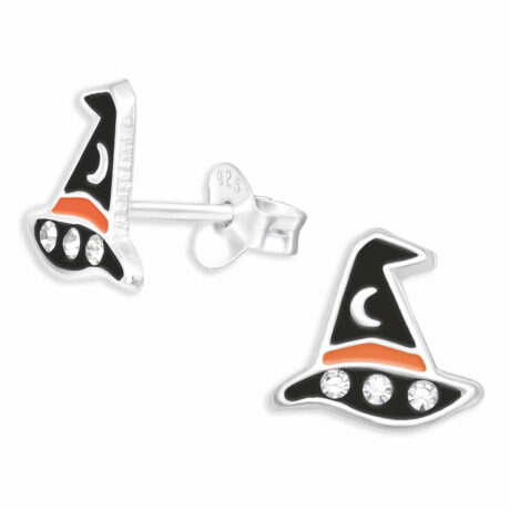 Hexen Hut Ohrringe aus 925 Silber
