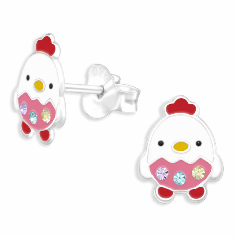 H?hnchen Ohrringe aus 925 Silber IN UNSEREM Hundeshop günstig kaufen