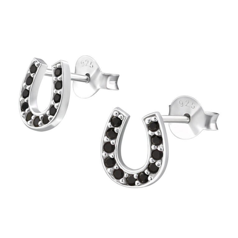 Hufeisen Gl?cksbringer Ohrringe aus 925 Silber IN UNSEREM Hundeshop günstig kaufen
