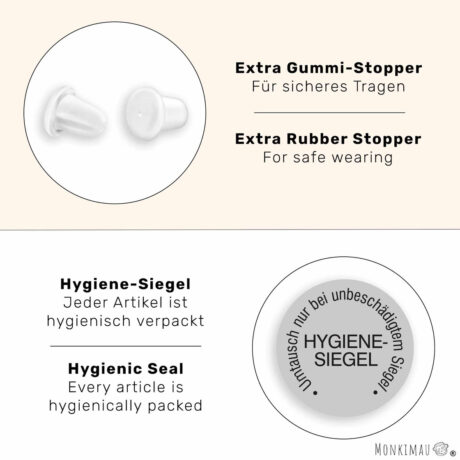 Hufeisen Kinder Ohrringe mit Kristallen 925 Silber