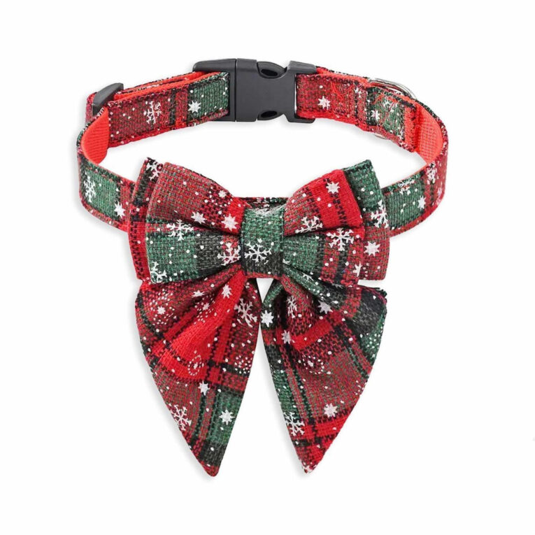 Hundehalsband mit Schleife Weihnachten IN UNSEREM Hundeshop günstig kaufen