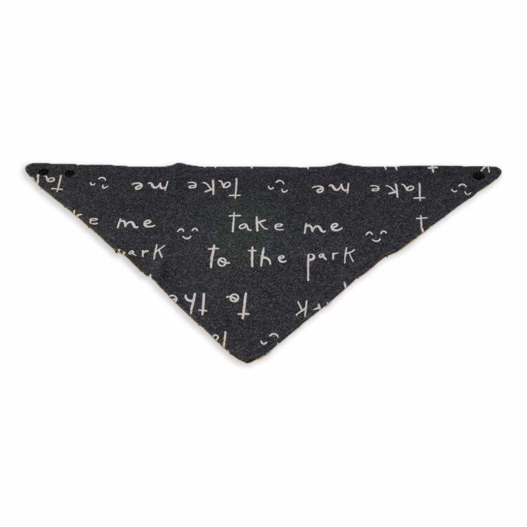 Hundehalstuch mit 2 Seiten Linien und Schrift IN UNSEREM Hundeshop günstig kaufen