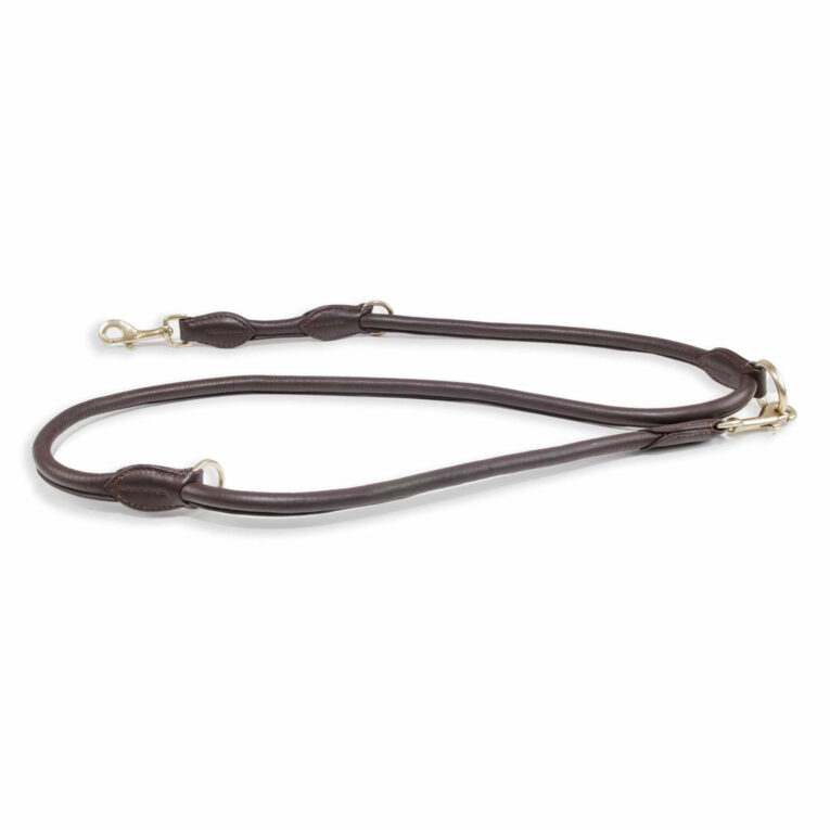 Hundeleine aus weichem Nappa-Leder braun IN UNSEREM Hundeshop günstig kaufen