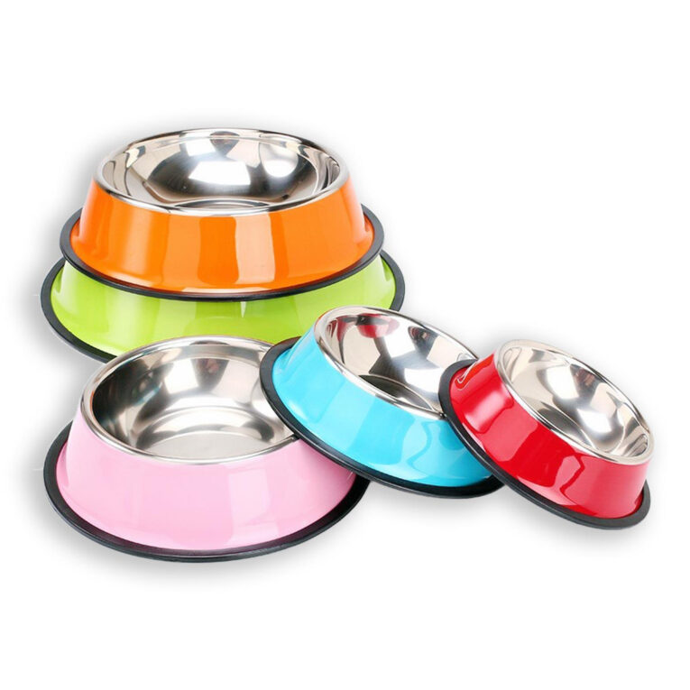 Hundenapf und Katzennapf aus Edelstahl XS - orange IN UNSEREM Hundeshop günstig kaufen