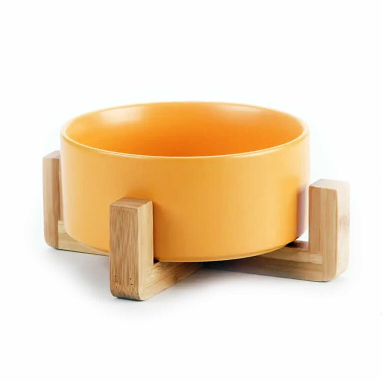 Hundenapf und Katzennapf aus Keramik gelb 850ml IN UNSEREM Hundeshop günstig kaufen