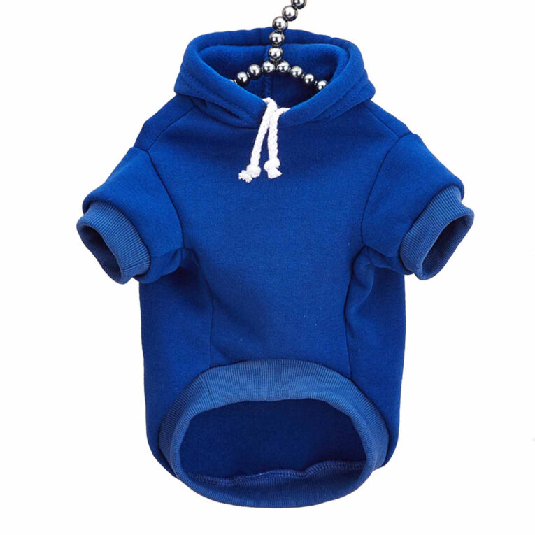 Hundepullover Hoodie mittelgro?e Hunde - L in blau IN UNSEREM Hundeshop günstig kaufen