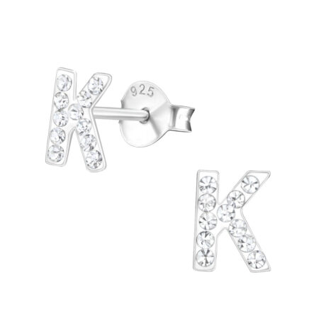 K Kinder Ohrringe mit Kristallen 925 Silber