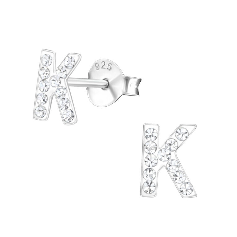 K Kinder Ohrringe mit Kristallen 925 Silber IN UNSEREM Hundeshop günstig kaufen