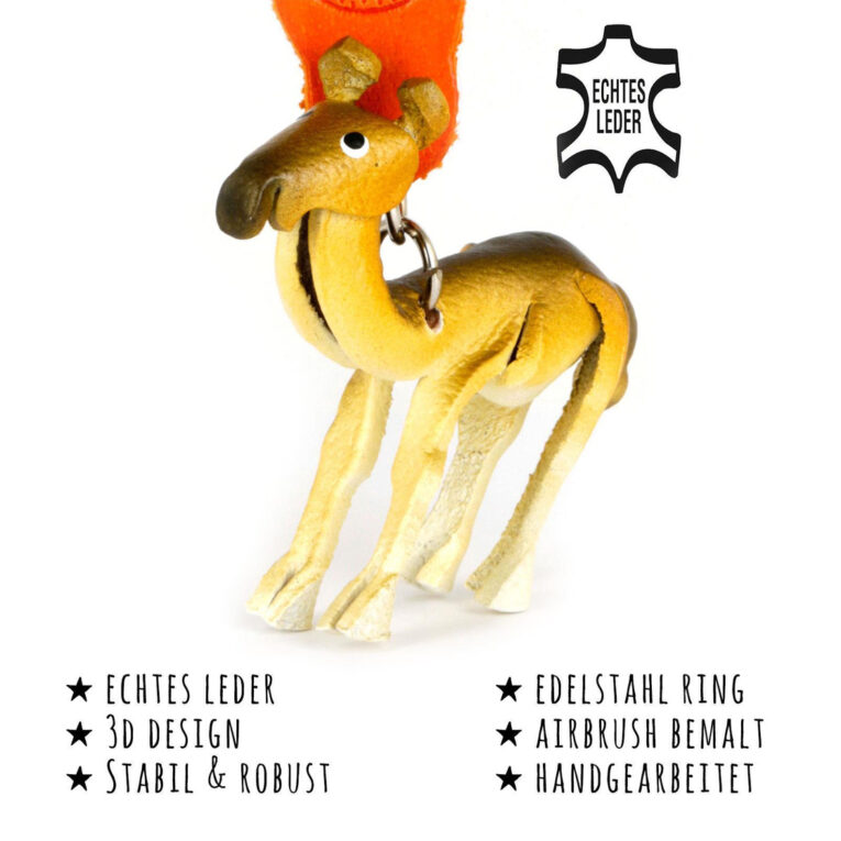 Kamel Schl?sselanh?nger aus Leder IN UNSEREM Hundeshop günstig kaufen