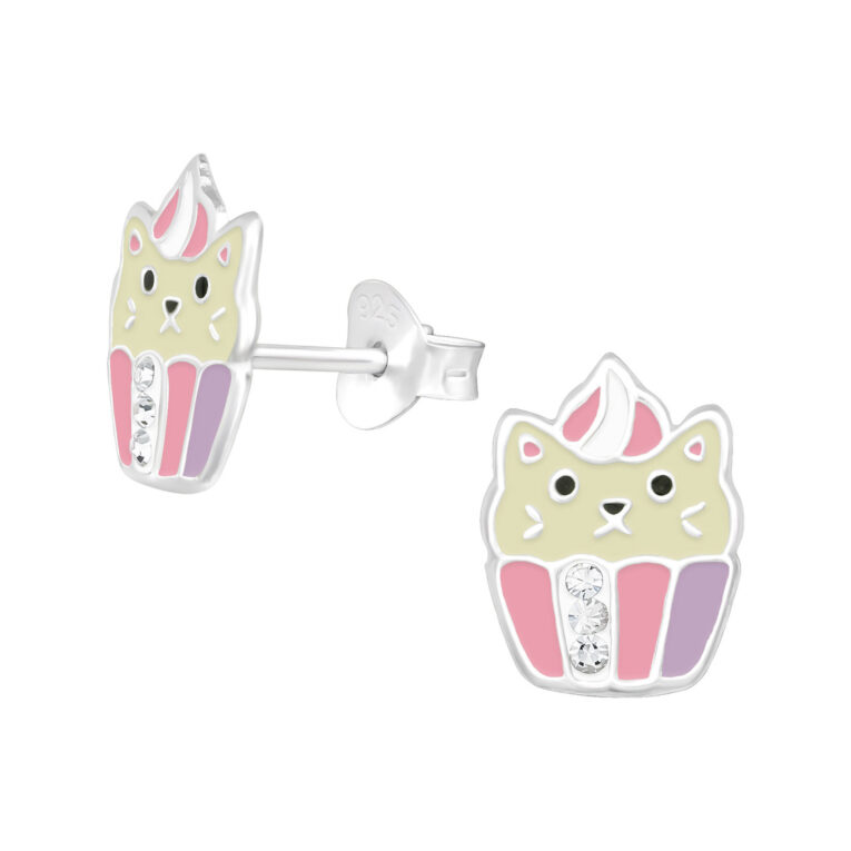 Katze Kinder Ohrringe 925 Silber IN UNSEREM Hundeshop günstig kaufen