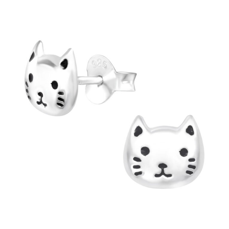 Katze Kinder Ohrringe 925 Silber IN UNSEREM Hundeshop günstig kaufen