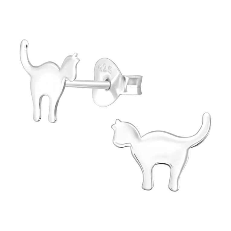Katze Kinder Ohrringe 925 Silber IN UNSEREM Hundeshop günstig kaufen