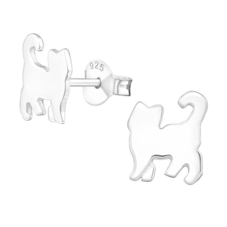 Katze Kinder Ohrringe 925 Silber IN UNSEREM Hundeshop günstig kaufen