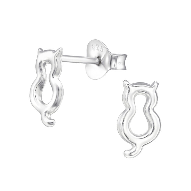 Katze Kinder Ohrringe 925 Silber IN UNSEREM Hundeshop günstig kaufen