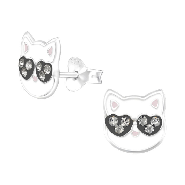 Katze Kinder Ohrringe 925 Silber IN UNSEREM Hundeshop günstig kaufen