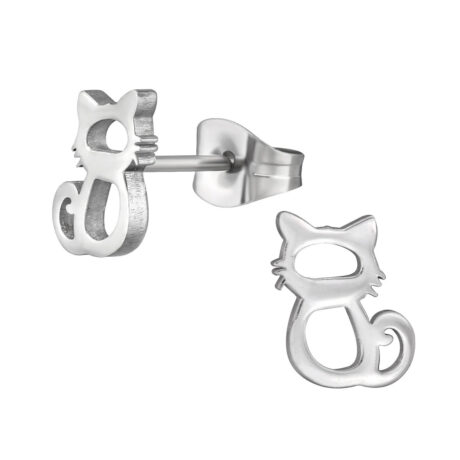 Katze Kinder Ohrringe Chirurgenstahl
