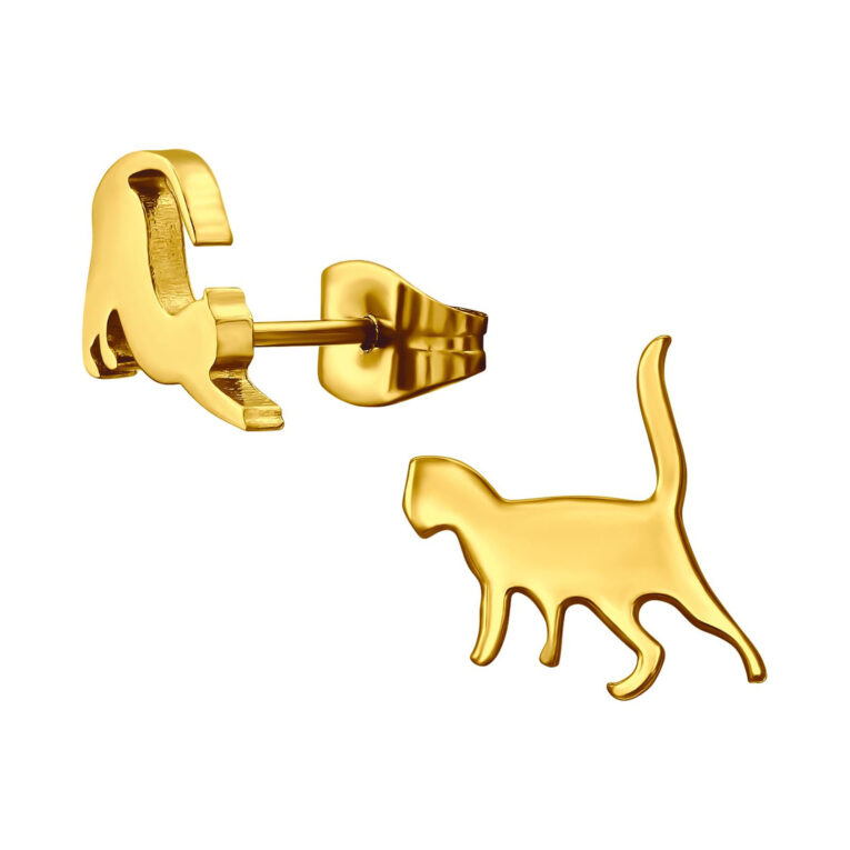 Katze Kinder Ohrringe Chirurgenstahl IN UNSEREM Hundeshop günstig kaufen