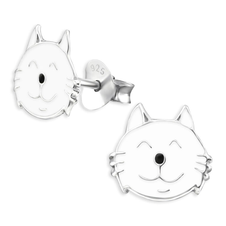 Katzen Kinder Ohrringe aus 925 Silber IN UNSEREM Hundeshop günstig kaufen