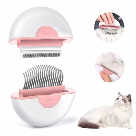 Katzenb?rste - Hundeb?rste Kurzhaar und Langhaar pink