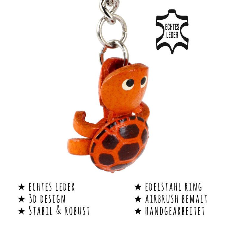 Kleiner Schildkr?ten Schl?sselanh?nger aus Leder IN UNSEREM Hundeshop günstig kaufen