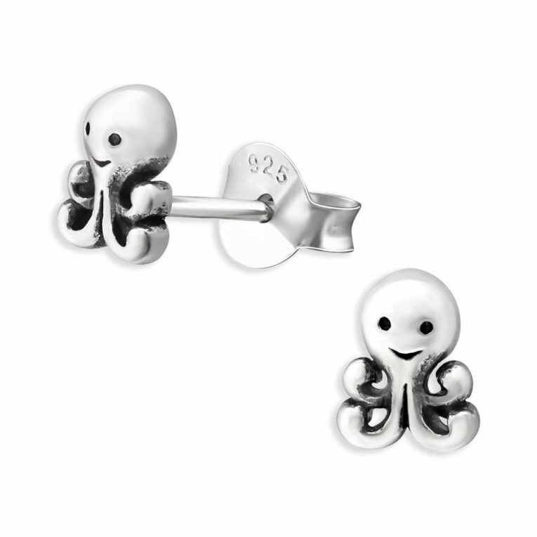 Kraken Ohrringe aus 925 Silber IN UNSEREM Hundeshop günstig kaufen