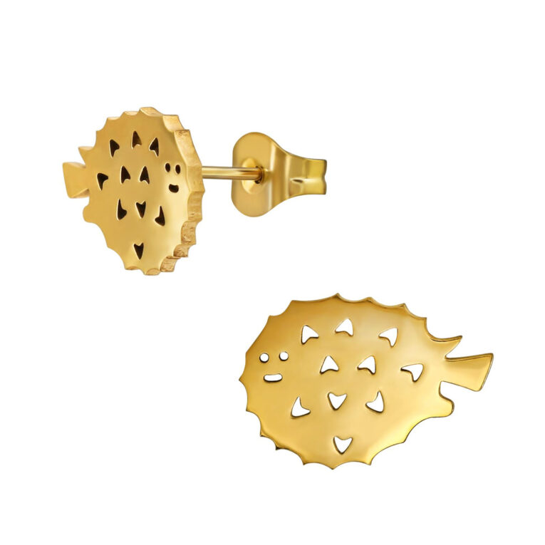 Kugelfisch Kinder Ohrringe Chirurgenstahl IN UNSEREM Hundeshop günstig kaufen