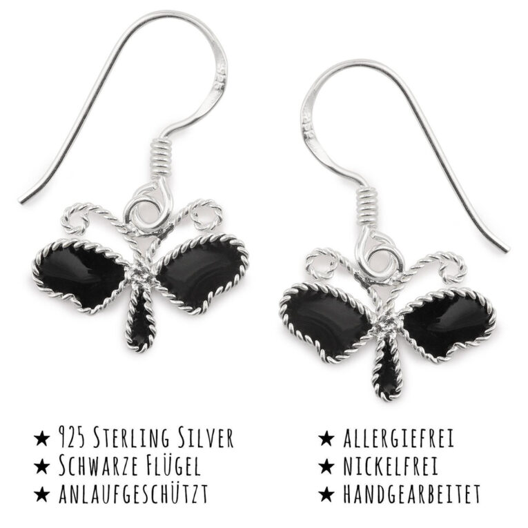 Libellen Ohrringe aus 925 Silber IN UNSEREM Hundeshop günstig kaufen