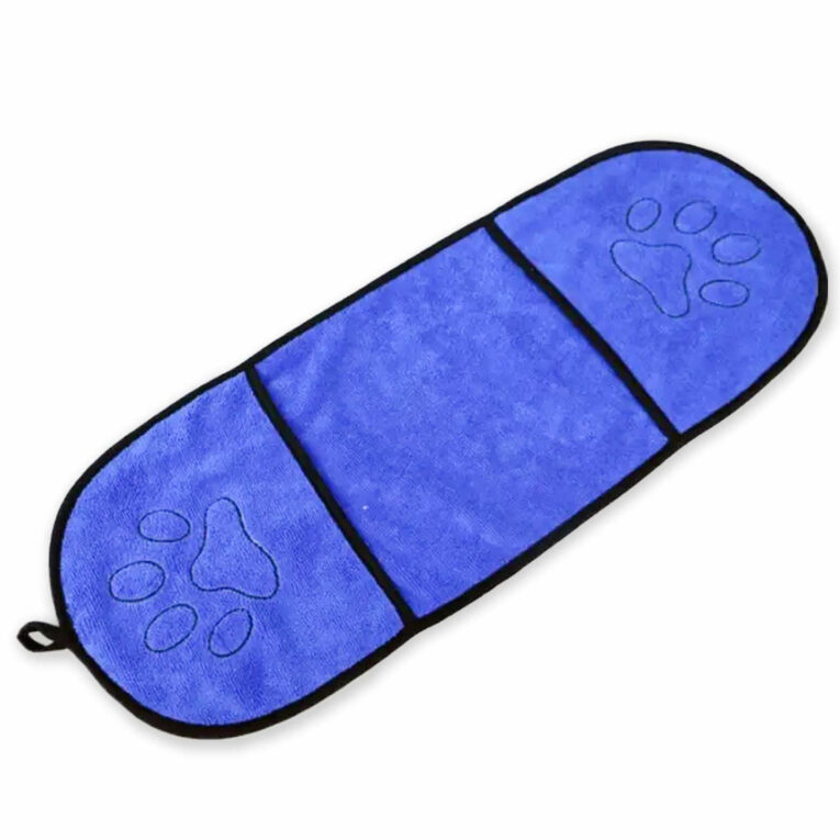 Mikrofaser Hundehandtuch - blau IN UNSEREM Hundeshop günstig kaufen