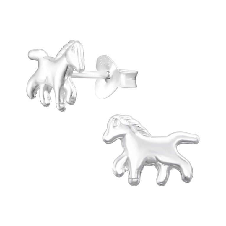 Pferd Kinder Ohrringe 925 Silber IN UNSEREM Hundeshop günstig kaufen