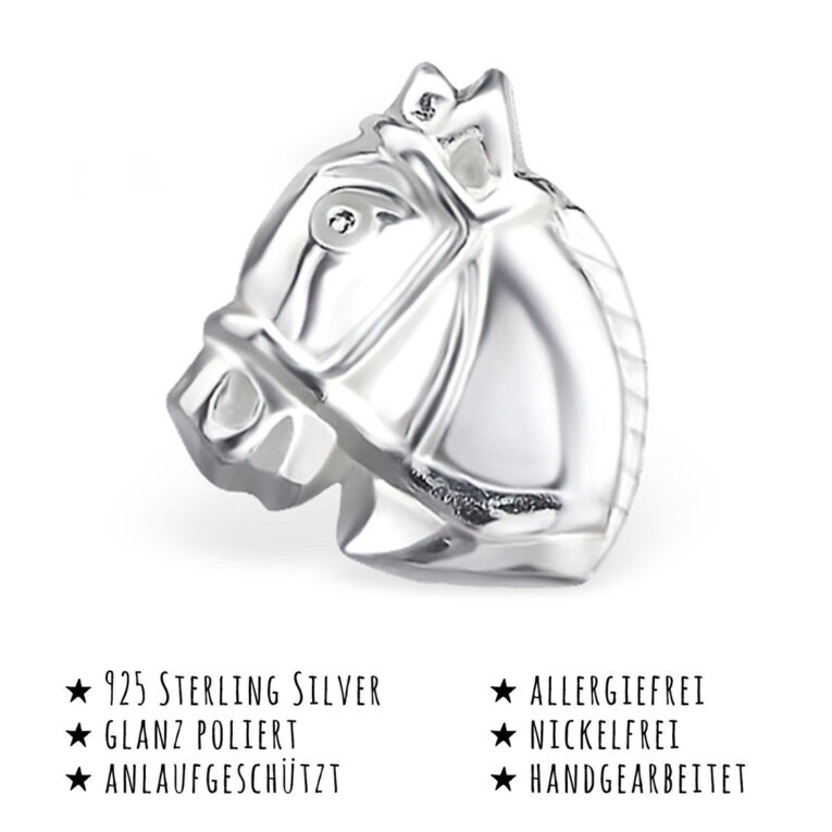 Pferde Ohrringe aus 925 Silber IN UNSEREM Hundeshop günstig kaufen