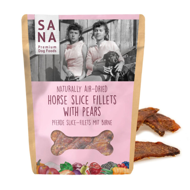 Pferde Slice Filets mit Birne - 100 Gramm IN UNSEREM Hundeshop günstig kaufen