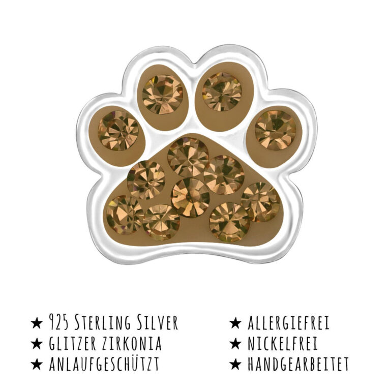 Pfoten Ohrringe aus 925 Silber IN UNSEREM Hundeshop günstig kaufen