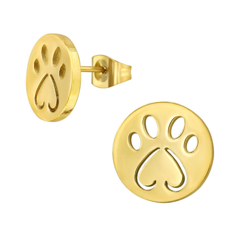 Pfotenabdruck Kinder Ohrringe Chirurgenstahl IN UNSEREM Hundeshop günstig kaufen