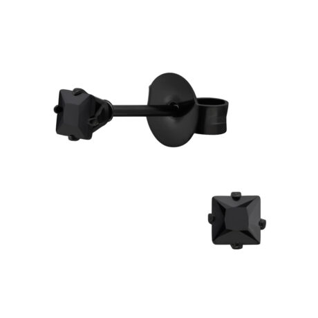 Quadrat Kinder Ohrringe Chirurgenstahl