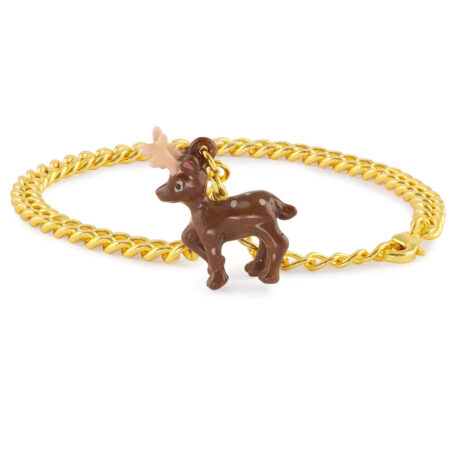 Reh Armband vergoldet