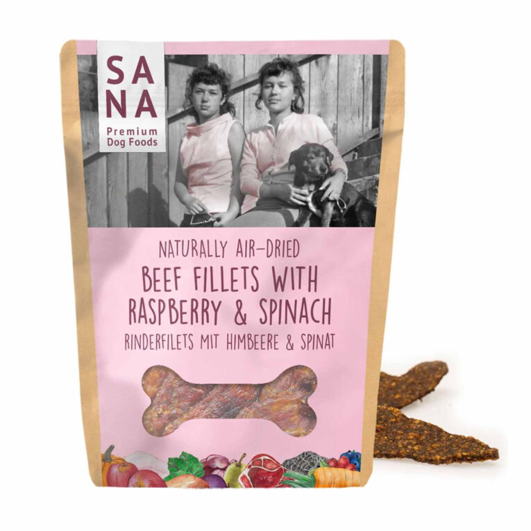 Rinderfilets mit Himbeeere und Spinat - 100 Gramm IN UNSEREM Hundeshop günstig kaufen